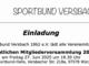 Header für Beitrag zur Einladung zur Jahreshauptversammlung