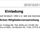 Bildtext: Einladung zur ordentlichen Mitgliederversammlung am #Freitag, 08.05.2026 um 19:00 Uhr in der Sportbund-Halle, Versbacher Str. 218a, 97078 Würzburg