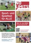 Flyer zur Sportfest No Limits in der Feggrube